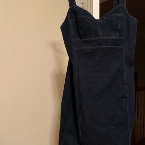 WHBM denim dress NWT